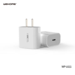 WEKOME WP-U111 WITDEER SERIES PD FAST CHARGER ONLY (20W) , 20W PD ,Fast/Quick Charger , USB C iPhone12 /12 Mini /12 Pro /12 Pro Max/ iPhone 11 / Fast Charging / Type C to Lightning , iPhone Charger / USB C Power Adapter / Type C Wall Charger