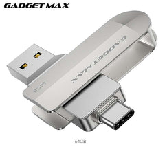 GADGET MAX GH04 (64GB) 2 IN 1 FLASH DRIVE HIGH SPEED USB3.0