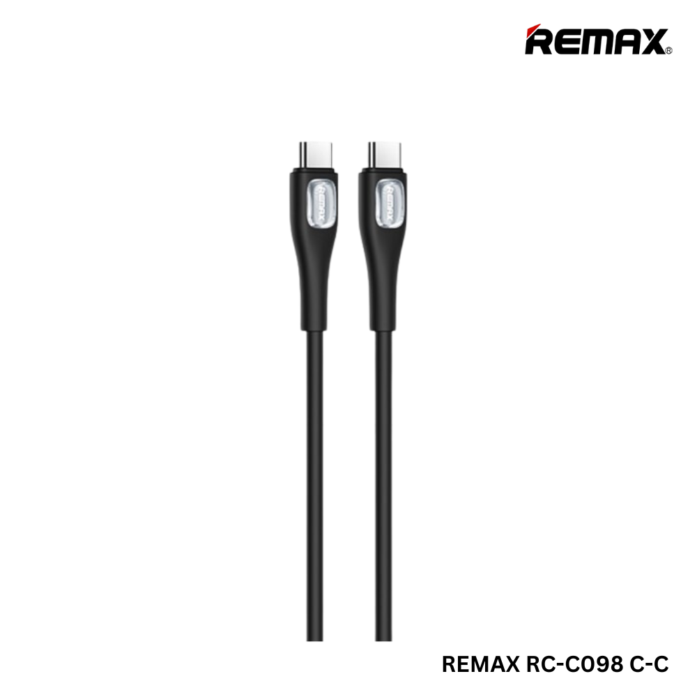 REMAX RC-C098 C-C Crystal Series 65W Liquid Silicone Fast Charging Data Cable Type-C to Type-C (1M)(65W)