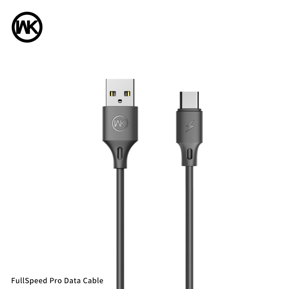 WK WDC-092A FULL SPEED PRO DATA CABLE FOR TYPE.C  - Black