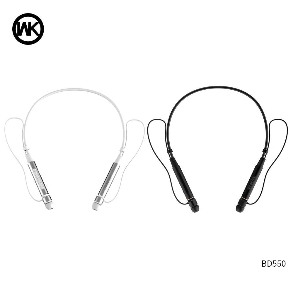 WK BD-550 Neckband  , Neckband Wireless Headset , Bluetooth Neckband Headphone , Best Neckband Headphone for running , Sport Bluetooth Headset for Apple , Android , wireless stereo headset , Neckband with noise canceling