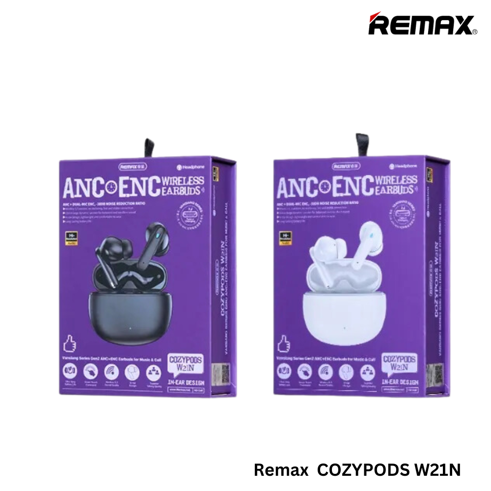 REMAX Cozypods W21N 5.3 Vansiang Series Gen2 ANC+ENC Earbuds For Music & Call