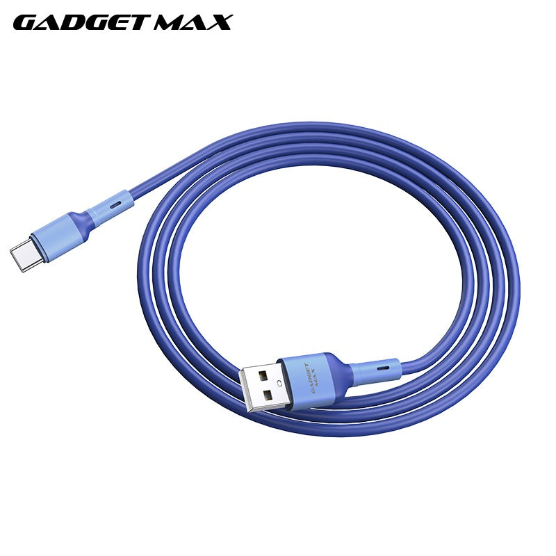 GADGET MAX GX10 TYPE-C 3A CHARGING DATA CABLE FOR TYPE-C (3A)(1M) - BLUE