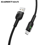 GADGET MAX GX05 TYPE-C 2.4A AUTO DISCONNECT DATA CABLE FOR TYPE-C (2.4A)(1.2M), Type-C Cable, Auto-Disconnected Cable