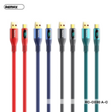 REMAX RC-C030 ZISEE SERIES 66W ALL-COMPATIBLE ELASTIC DATA CABLE WITH DIGITAL DISPLAY FOR TYPE-C