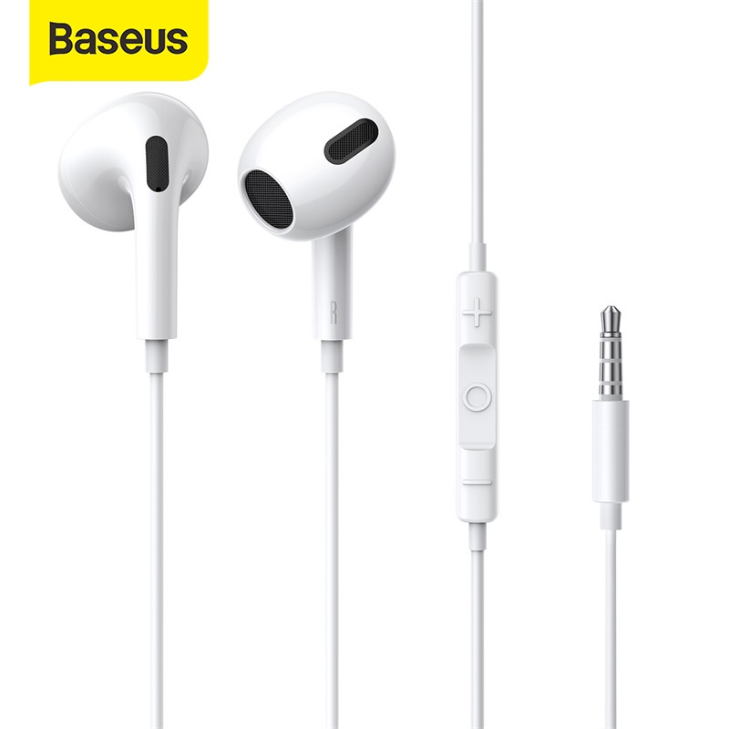 BASEUS H17 ENOCK 3.5MM LATERAL IN-EAR WIRED EARPHONE, 3.5mm Wired Earphone, Wired Earphone, Best Sound Quality Earphone