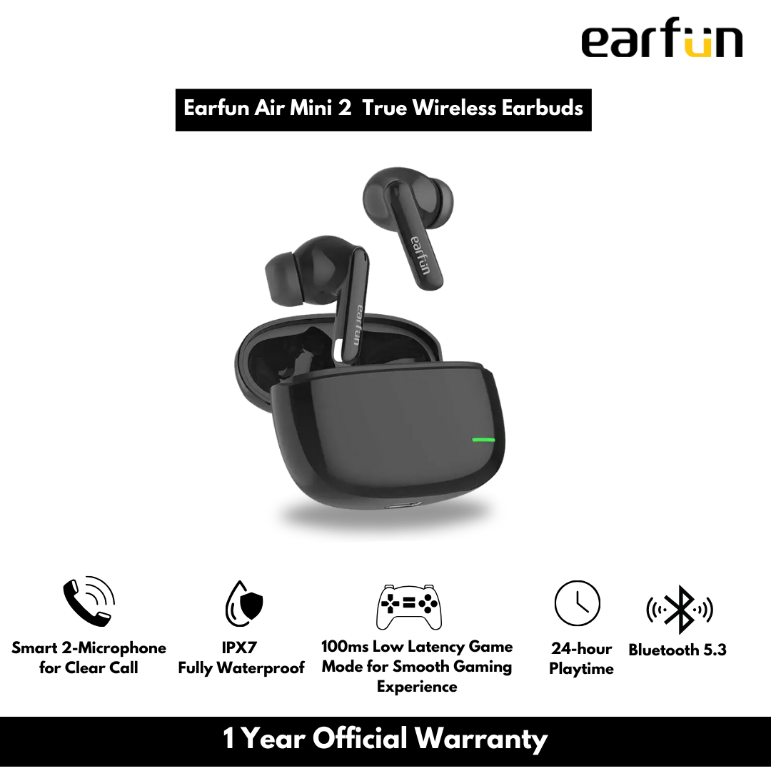 Earfun TW203 Air Mini 2 Bluetooth V5.2 True Wireless Earbuds