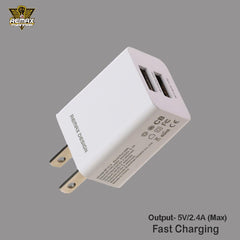 REMAX RP-U14 PRO (MICRO) DUAL USB 2.4A CHARGER&DATA CABLE,Charger,USB Phone Charger,Mobile Phone Charger,Smart Phone Charger,Andriod Phone Charger , Muti port usb charger,quick charger,fast charger,the best usb phone charger,wall charger,Portable Charger
