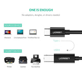 UGREEN US241 USB-C TO USB 2.0 PRINT CABLE (2M), USB to Print Cable