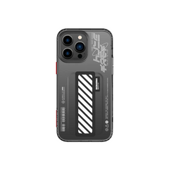 SKINARMA IPHONE 14 PRO MAX (2022) KAZE AIRGROOVES PROTECTIVE CLEAR CASE WITH ELASTIC GRIPBAND