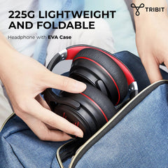 Tribit BTH-71 XFree Go Bluetooth V5.0 True Wireless Headphone (Type-C) - Black & Red
