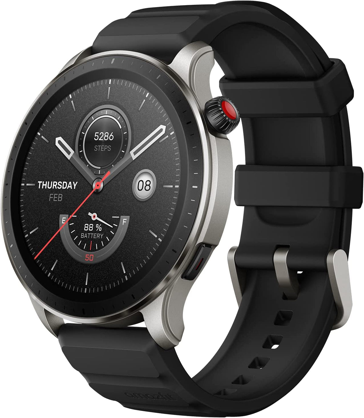 Amazfit GTR 4 Smart Watch-Black(Silicon Strap )