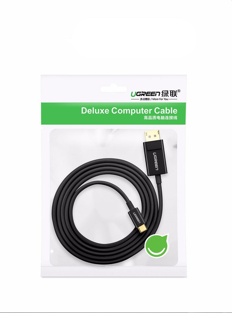 UGREEN MM139 USB TYPE-C TO DP CABLE (1.5M), Type-C to DP Cable, Display Port Cable
