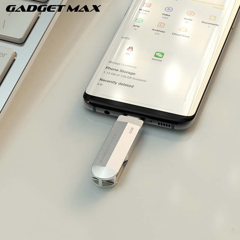 GADGET MAX Type-C+USB3.0 GH04 2 In 1 Flash Drive High Speed USB3.0 (32GB) (64GB)