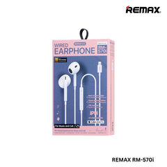REMAX RM-570i Lightning Wired Earphone For Music & Call (1.2M)
