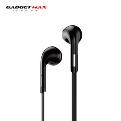 GADGET MAX GM06 CLEAR SOUND WIRED 3.5MM EARPHONE WITH MIC (1.2M) - BLACK
