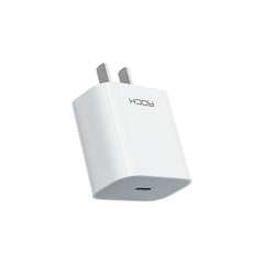 ROCK T18 (20W) SINGLE PORT PD 20W, TRAVEL CHARGER, PD Charger, 20W Charger, Single Port Charger