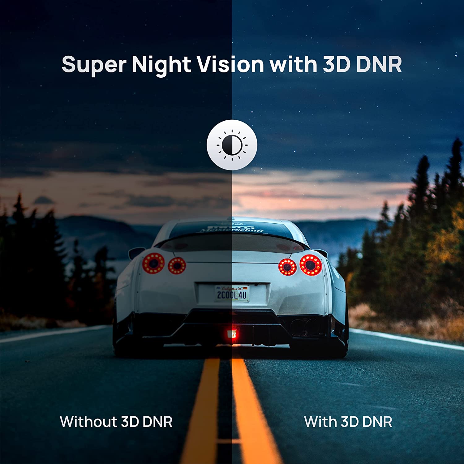 70mai True 4K Dash Cam A800S, Super Night Vision, Built in GPS, Parking Mode, ADAS, Loop Recording, iOS/Android App Control