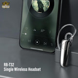 REMAX RB-T32  WIRELESS HEADSET,Bluetooth Earphone,Single Bluetooth Earphone,Wireless Bluetooth Headset,Single Bluetooth Earbuds for music,Mono Bluetooth Headset,Best noise canceling Bluetooth Headset,Cheap Bluetooth Headset