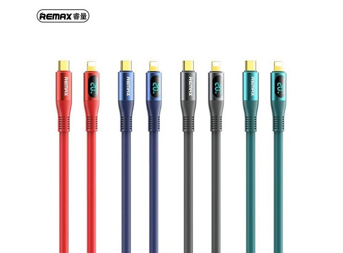REMAX RC-C031 C-L ZISEE SERIES 20W ELASTIC DATA CABLE WITH DIGITAL DISPLAY TYPE TO IPH