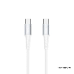 REMAX RC-198 CHAINING 2 SERIES PD 65W FAST-CHARGING DATA CABLE TYPE-C TO TYPE-C (1M), Type-C to Type-C, 65W Charging Cable