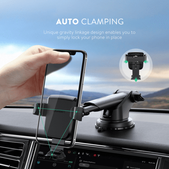 UGREEN GRAVITY PHONE HOLDER WITH SUCTION CUP, CAR PHONE HOLDER,GRAVITY PHONE HOLDER WITH SUCTION CUP, DASHBOARD HOLDER