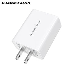 GADGET MAX GC01 18W SINGLE USB PORT QC 3.0 CHARGER (1USB)(3A)(WIDE VOLTAGE 100V-240V)