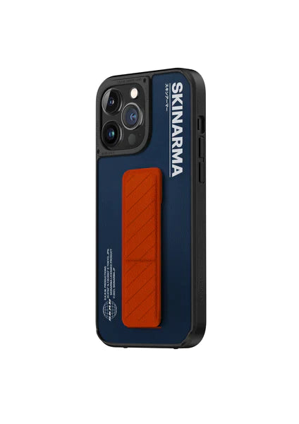 Skinarma iPhone 14 Pro (6.1") Gyo Series Leatherette Bumper - BLUE