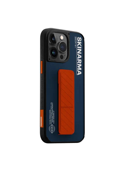Skinarma iPhone 14 Pro (6.1") Gyo Series Leatherette Bumper - BLUE