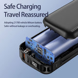 REMAX RPP-252 9600mAh GLORY SERIES ALL IN ONE 30W PD+QC MULTI-COMPATIBLE FAST CHARGING POWER BANK, 9600 mAh Power Bank, 30W Power Bank, PD+QC Power Bank