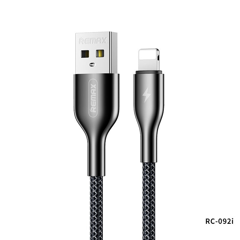 REMAX RC-092I KINGPIN SERIES DATA CABLE FOR I-PH (1M),Lightning Cable,iPhone Data Cable,iPhone Charging Cable,iPhone Lightning charging cable ,Best lightning cable for iPhone,Apple iPhone Cable,iPhone USB Cable,Apple Lightning to USB Cable