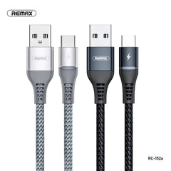 REMAX RC-152(TYPE-C) COLOURFUL LIGHT 2.4A DATA CABLE,Cable,Type C Cable for Andorid,USB Type C Cable,USB C Charger Cable,Type C Data Cable,Type C Charger Cable,Fast Charge Type C Cable,Quick Charge Type C Cable,the best USB C Cable