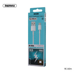 REMAX RC-163M FAST CHARGING PRO SERIES DATA CABLE FOR MICRO ,Cable,Micro Cable ,Micro Charging Cable ,Micro USB Cable ,Android charging cable ,USB Charging Cable ,Data cable for Andorid,Fast Charging Cable ,Quick Charger Cable ,Fast Charger USB Cable