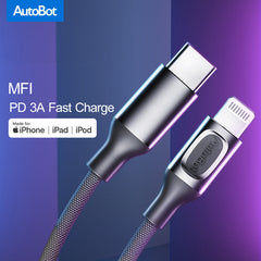 ROCK MFI Type c to Lightning PD Cable,Type C To IPhone , USB C To IPhone , Type C To Lightning, USB C To Lightning, IPhone 12 Cable, Cable For IPhone 12,Cable For IPhone 12