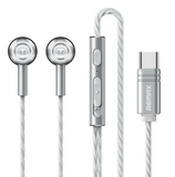 REMAX RM-598A TYPE-C METAL EARPHONE (WIRED), MONSTER METAL FOR MUSIC & CALL Type C Stereo Sound Wired Headset ,USB C headphone , Type C Earphone For Samsung,Huawei ,Xiaomi