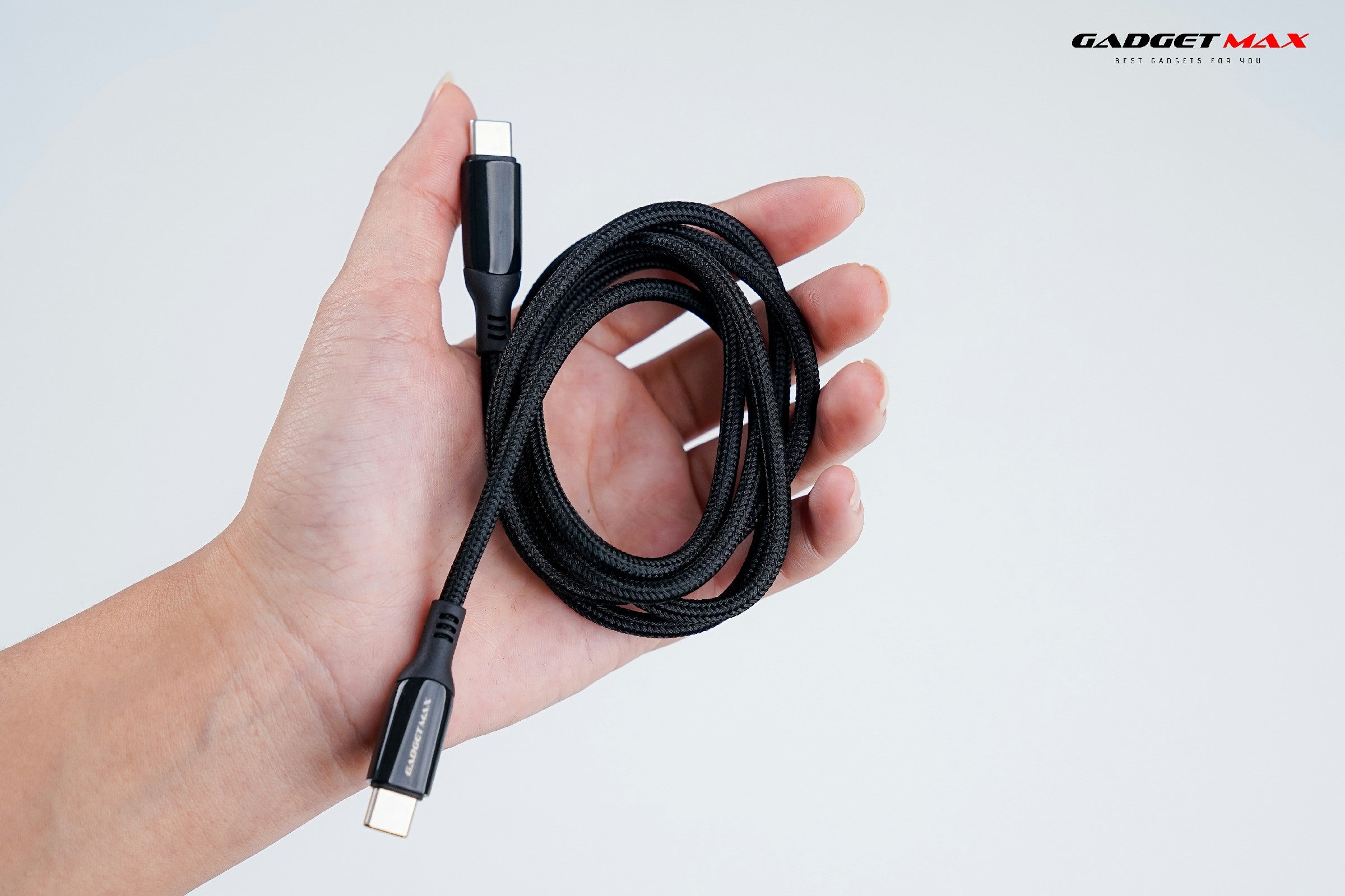 GADGET MAX GX22 100W TYPE C TO TYPE C 5A POWER DISPLAY CABLE (100W)(5A), Type-C to Type-C 100W Cable, 5A Cable