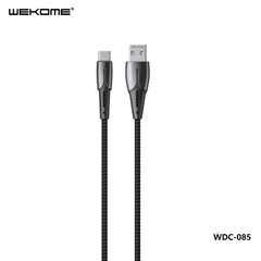 WEKOME (WDC-085A) GOLDSIM TOP ZINC ALLOY DATA CABLE FOR TYPE-C (1.2M) (3.0A) - Black