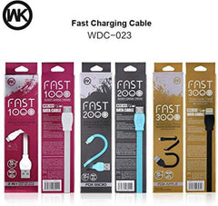 WK FAST MICRO CABLE WDC-023 (1000MM) ,Cable , Micro Cable , Micro Charging Cable , Micro USB Cable , Android charging cable , USB Charging Cable , Data cable for Samsung , Huawei , Xiaomi , Fast Charging Cable , Quick Charge Cable , Fast Charge USB Cable
