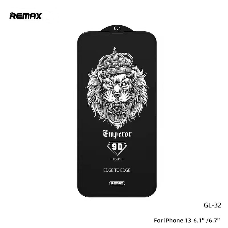 REMAX IPHONE 13 SERIES INCHES GL-32 EMPEROR/MONARCH SERIES 9D SCREEN PROTECTOR TEMPERED GLASS FOR IPH 13 MINI/IPH 13/IPH13 PRO/IPH 13 PRO MAX (5.4")/(6.1'')/(6.7")