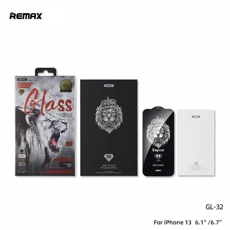 Remax iPhone 13 Pro Max Tempered Glass INCHES GL-32 EMPEROR/MONARCH SERIES 9D SCREEN PROTECTOR TEMPERED GLASS FOR iPhone 13 Pro Max