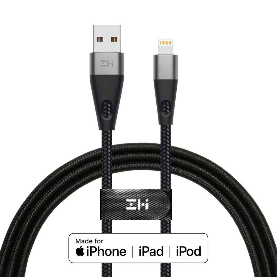 ZMI AL806 MFI USB-A TO LIGHTNING USB CABLE MFI CERTIFIED LIGHTNING, HI-TENSION 1M, MFI Cable, IPhone Cable, Lighting Cable, MFI Certified