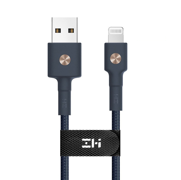 ZMI AL803 MFI USB-A TO LIGHTNING USB CABLE MFI CERTIFIED, PP BRAIDED LIGHTNING 1M, Lighting Cable, MFi Cable, Lighting, iPhone Cable - BLUE