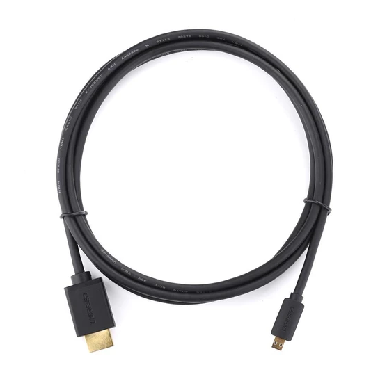 Ugreen HD127 Micro HDMI to HDMI Cable (4K@30Hz) (3M)
