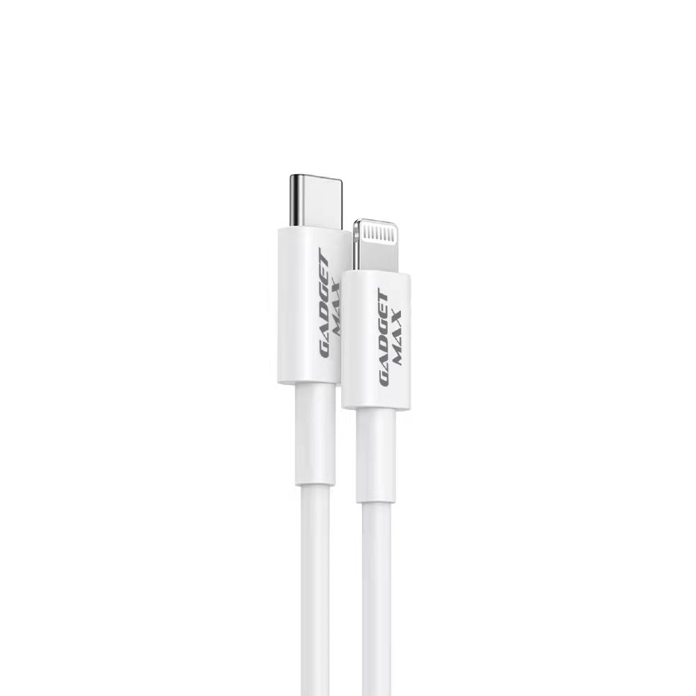 GADGET MAX M2 USB-C TO LIGHTNING MFI FAST CHARGE & DATA SYNC CABLE, PD/QC 20W(3A)(1200mm), MFI Cable, Lighting Cable, Fast Charge