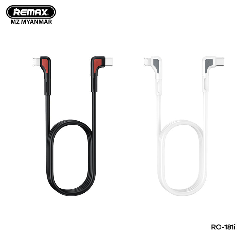 REMAX RC-181I ZENAX SERIES 20W PD FAST CHARGING DATA CABLE TYPE-C TO LIGHTNING (1M), 20W PD Charging Cab;e, Data Cable, iPhone Charging Cable, iPhone Cable