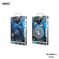 REMAX RC-068I C-L ZERON SERIES 20W PD FAST-CHARGING DATA CABLE TYPE-C TO LIGHTNING (1M), Type-C to Lighting Cable, iPhone Cable, Data Cable, PD Cable, Fast Charging Cable for iPhone