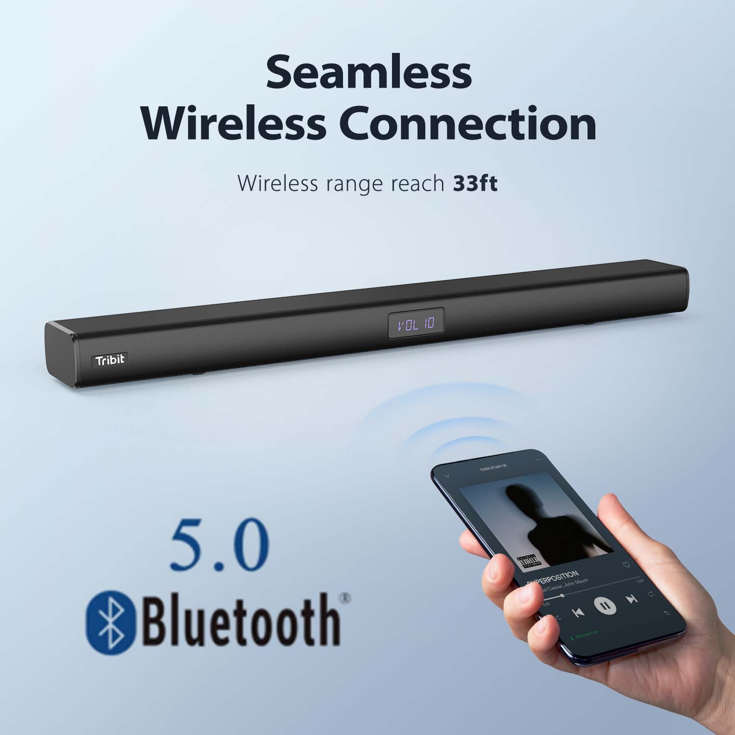 TRIBIT BTS-60 100W SOUNDBAR BLUETOOTH HOME SPEAKER, Bluetooth SoundBar, Home Speaker