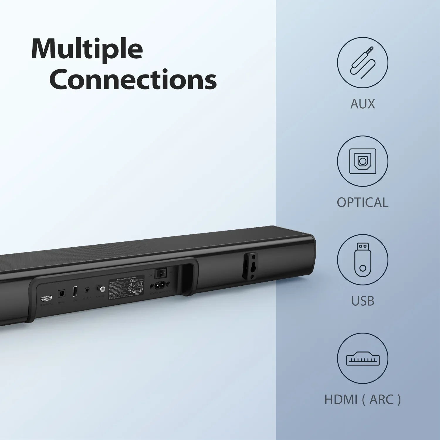 Tribit BTS-60 Soundbar Bluetooth V5.0 100W Home Bluetooth Speaker