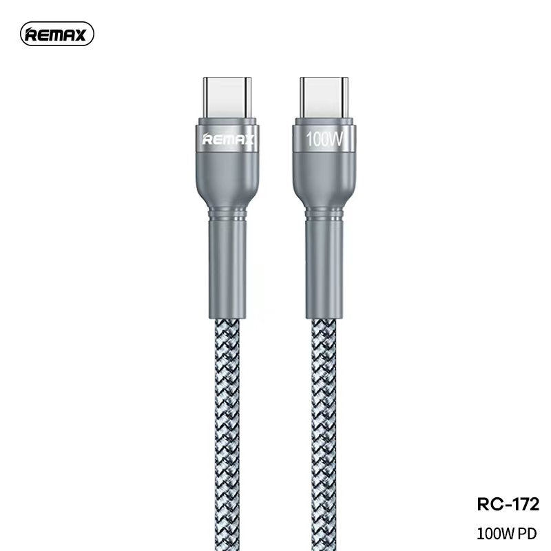 REMAX RC-172 JANY SERIES 100W PD DATA CABLE TYPE-C TO TYPE-C (1M), PD Cable, 100W Cable