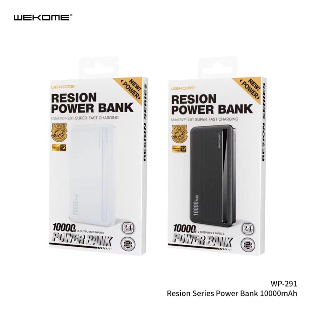 WK WP-291 10000MAH RESION SERIES POWER BANK (2.4A), 10000mAh Power Bank
